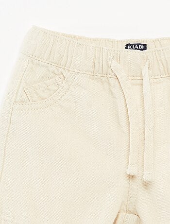 Short uni avec cordons de serrage