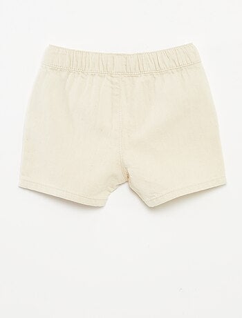 Short uni avec cordons de serrage