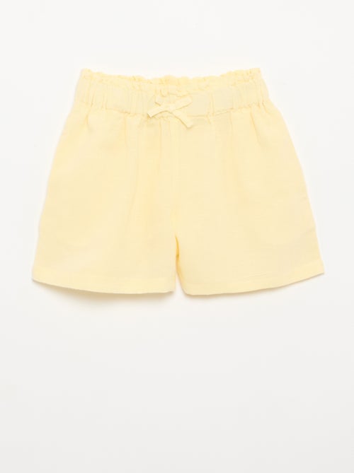Short uni avec nœud fantaisie - Kiabi Short uni avec nœud fantaisie - Kiabi