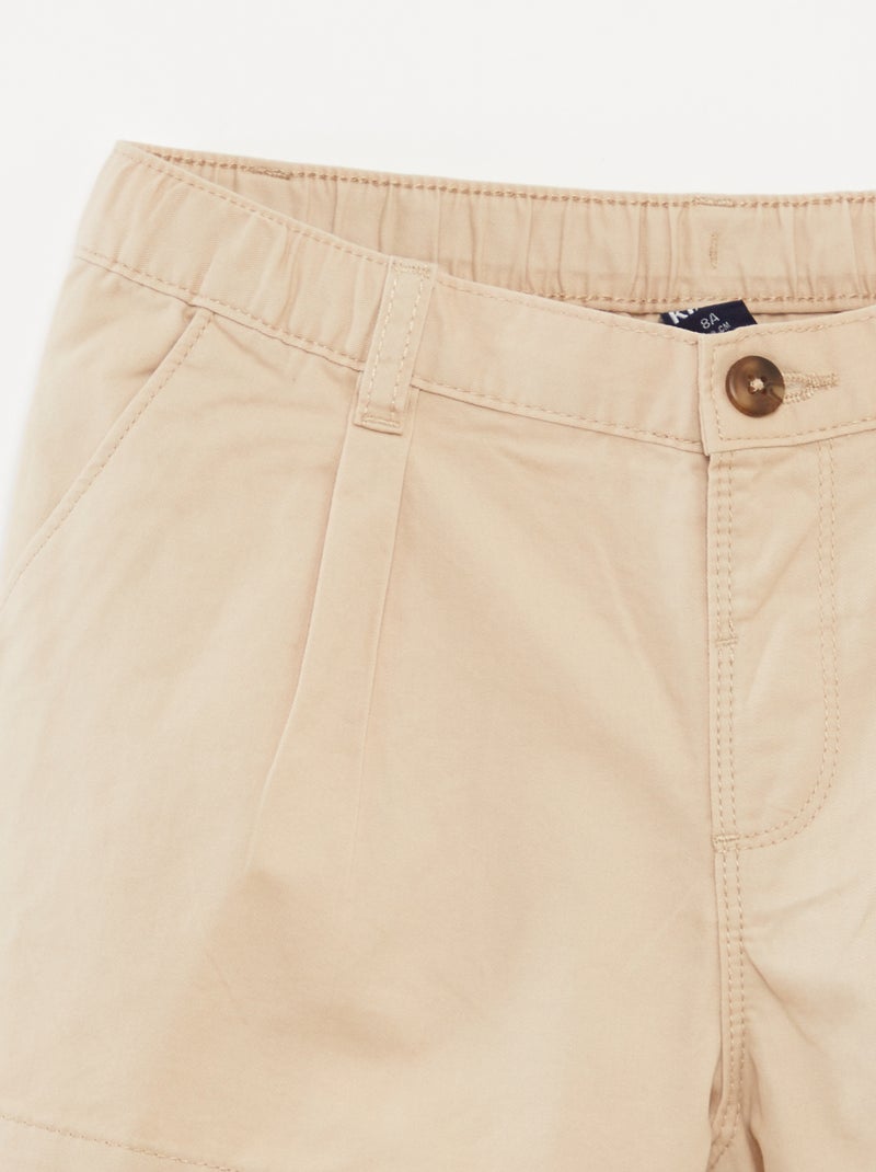 Short Chino Garçon Gap Taille 12, Beige Pierre, Taille Ajustable, 7 Cm D'entrejambe, état Correct