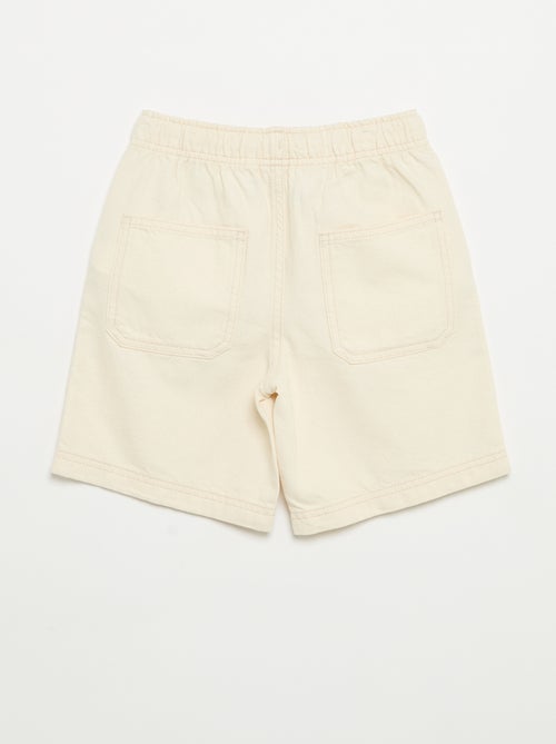 Short uni avec taille élastiquée - Kiabi
