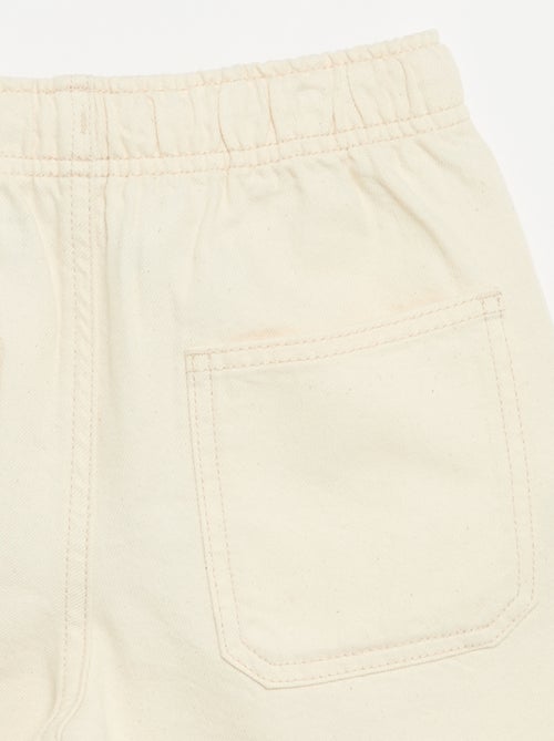 Short uni avec taille élastiquée - Kiabi