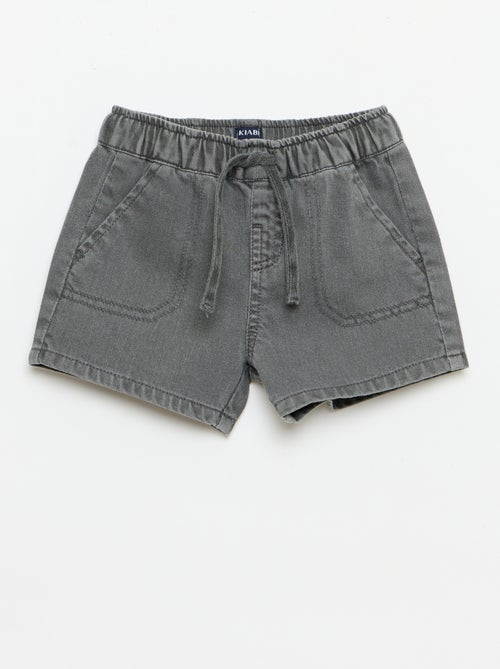 Short uni denim - Kiabi