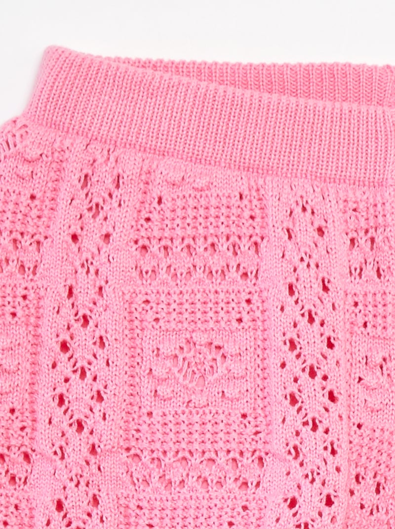 Short uni en crochet Rose - Kiabi