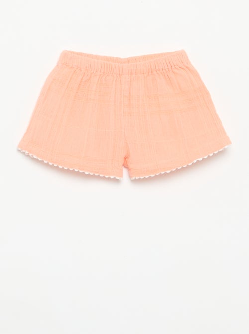 Short uni en dobby - Kiabi