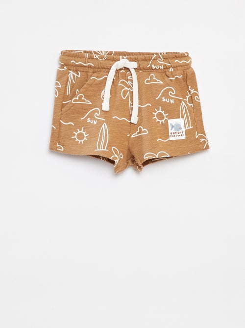 Short van baby french terry met print - Kiabi