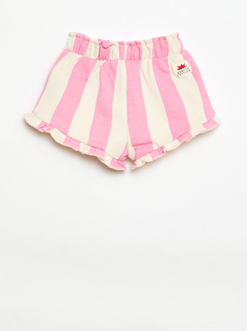 Short van bedrukte jersey - Kiabi