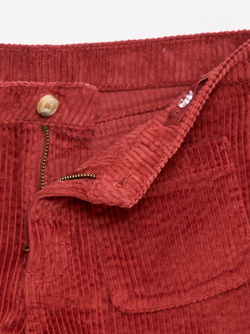 Short van corduroy met 2 opgestikte zakken - Kiabi