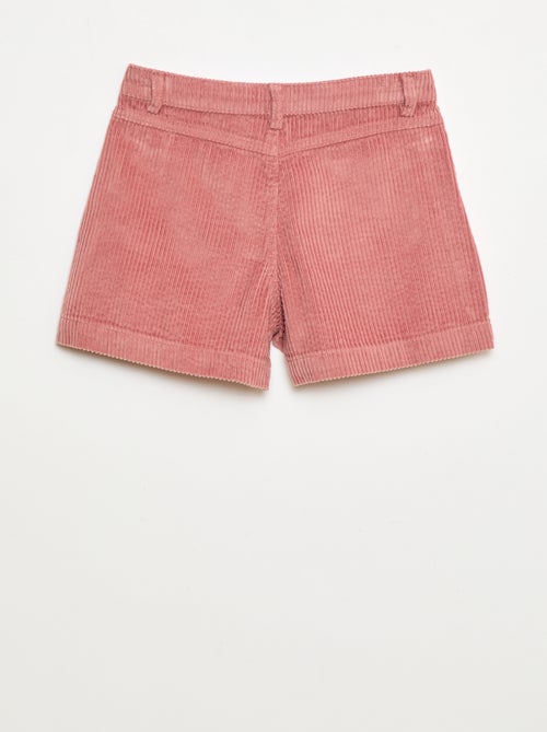 Short van corduroy met 2 opgestikte zakken - Kiabi