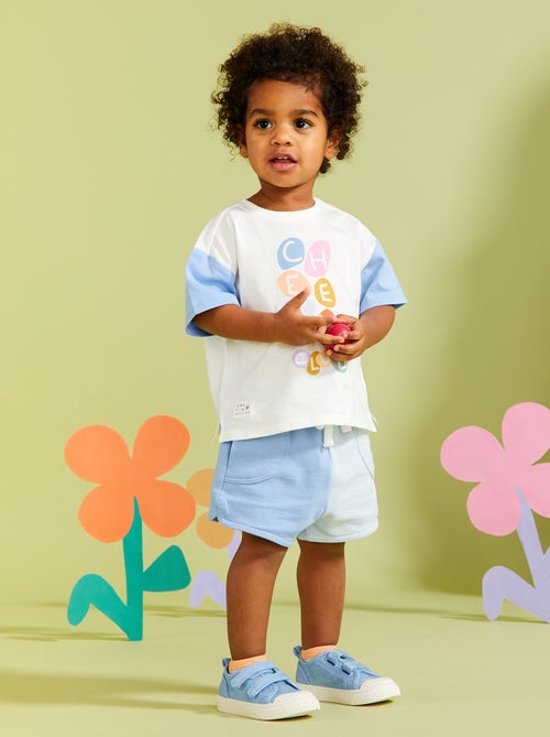 Short van dunne joggingstof - Grafik Edition - Kiabi
