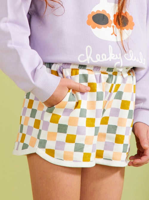 Short van dunne joggingstof - Grafik Edition - Kiabi