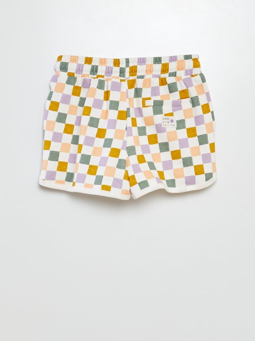 Short van dunne joggingstof - Grafik Edition - Kiabi