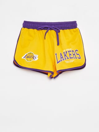 Short van dunne joggingstof 'LA Lakers'