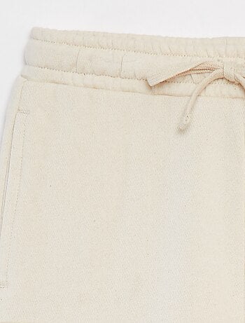 Short van dunne joggingstof met klepzakje