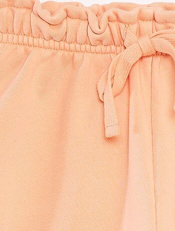 Short van effen joggingstof