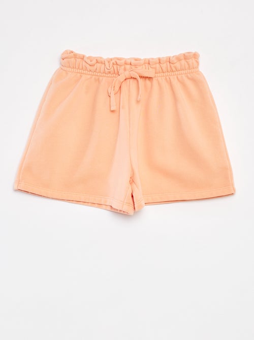 Short van effen joggingstof - Kiabi