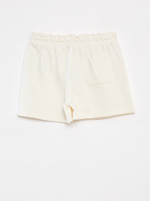 Short van effen joggingstof - Kiabi