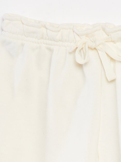 Short van effen joggingstof - Kiabi