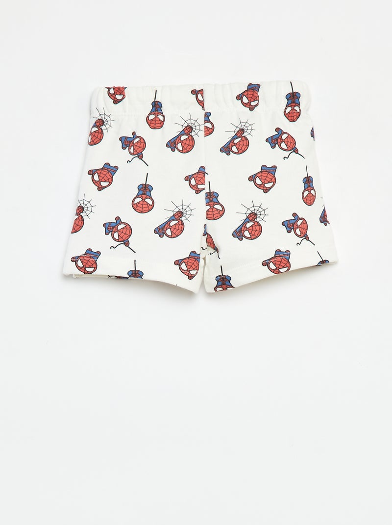 Short van french terry 'Spider-Man' WIT - Kiabi