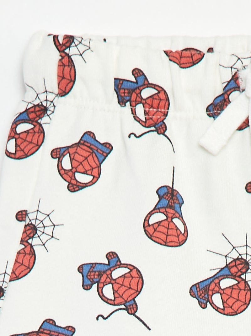 Short van french terry 'Spider-Man' WIT - Kiabi