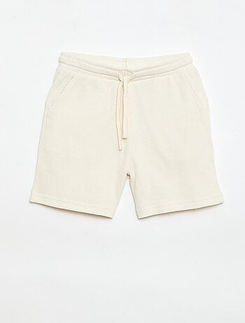 Short van gewafelde stof