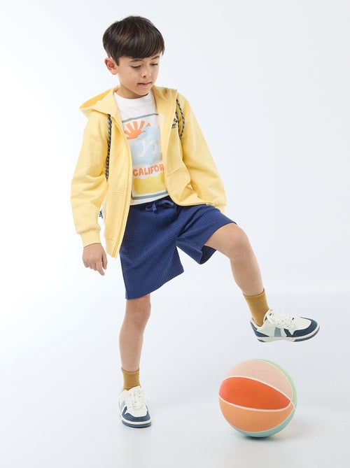 Short van gewafelde stof - Kiabi