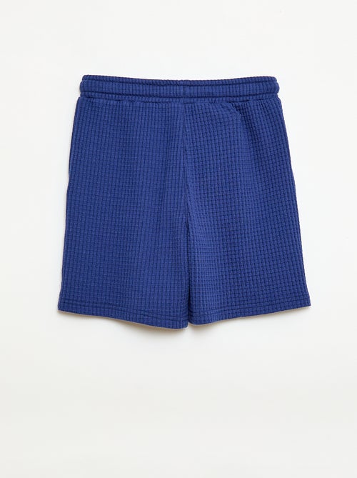 Short van gewafelde stof - Kiabi