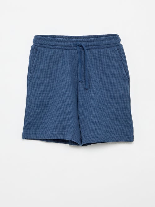 Short van gewafelde stof - Kiabi