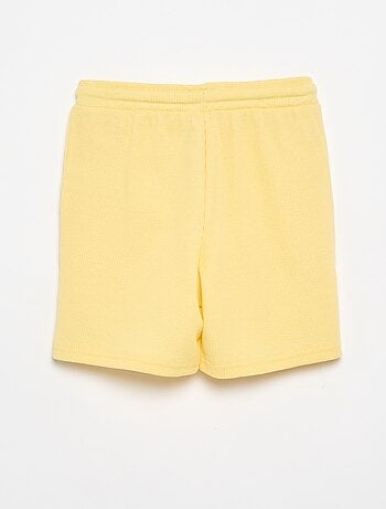 Short van gewafelde stof