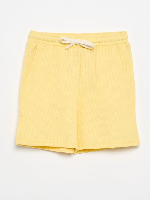 Short van gewafelde stof - Kiabi