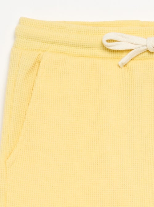 Short van gewafelde stof - Kiabi
