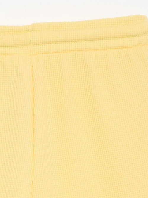 Short van gewafelde stof - Kiabi