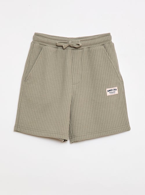 Short van gewafelde stof - Kiabi