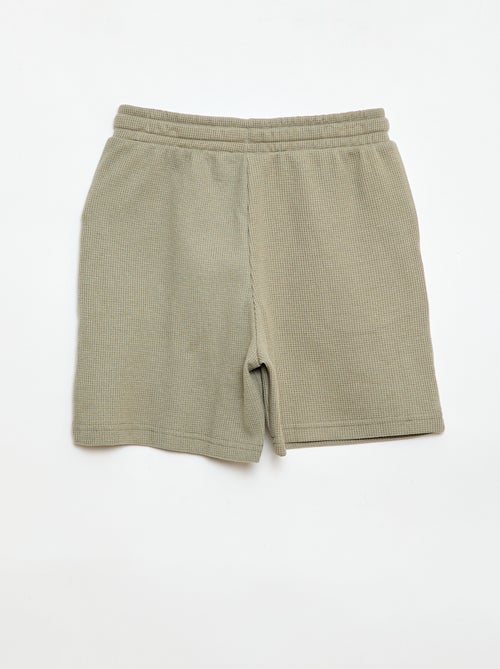 Short van gewafelde stof - Kiabi