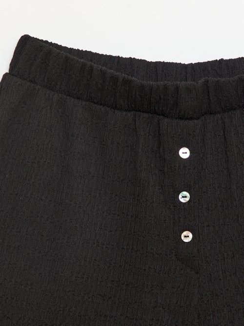 Short van gewafelde stof - Kiabi