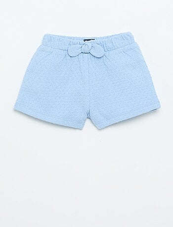 Short van jacquardbreisel met fantasieknoop