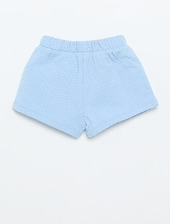 Short van jacquardbreisel met fantasieknoop