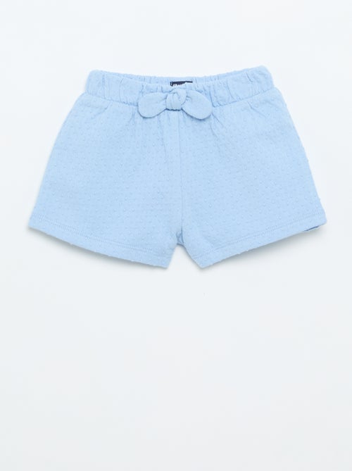 Short van jacquardbreisel met fantasieknoop - Kiabi
