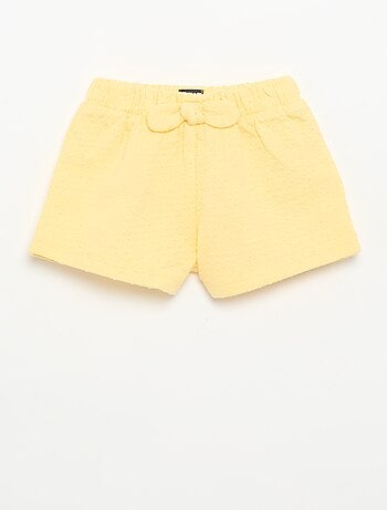 Short van jacquardbreisel met fantasieknoop
