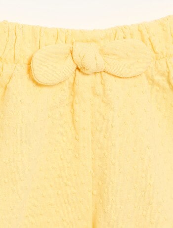 Short van jacquardbreisel met fantasieknoop