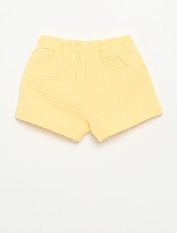 Short van jacquardbreisel met fantasieknoop