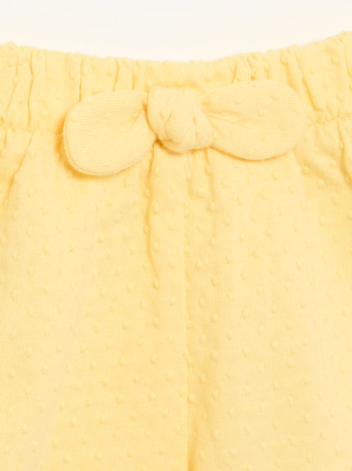 Short van jacquardbreisel met fantasieknoop - Kiabi