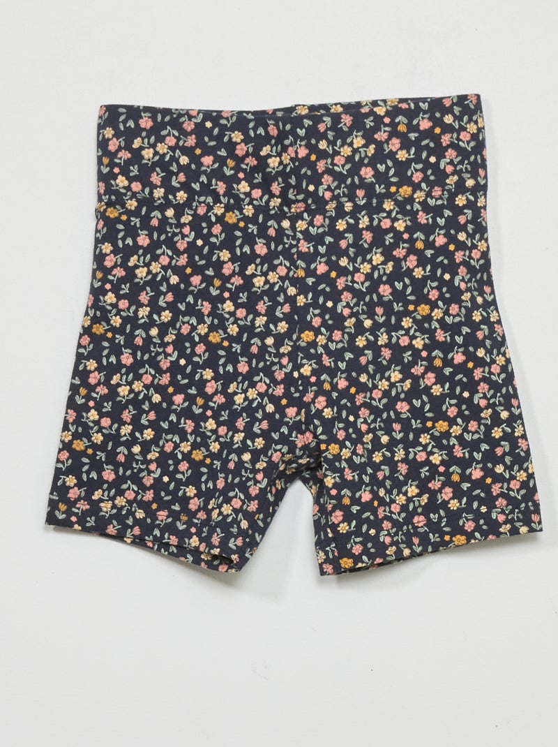 Short van jerseystof BLAUW - Kiabi