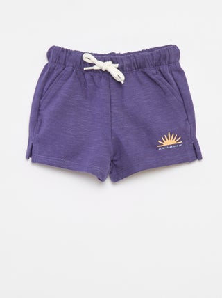 Short van joggingstof - Grafik Edition