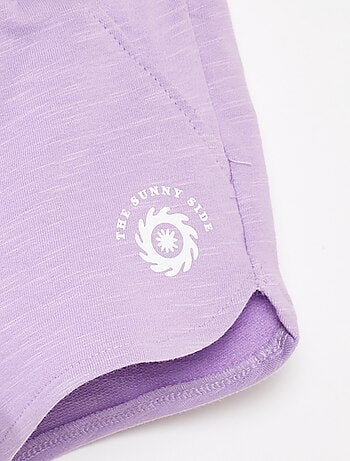 Short van joggingstof - Grafik Edition