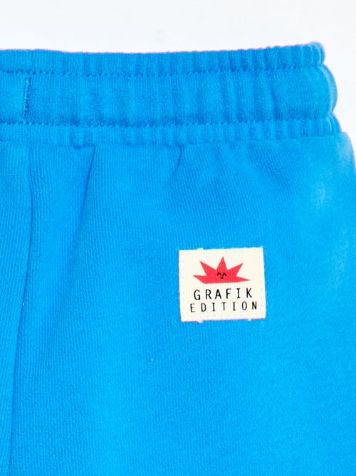 Short van joggingstof met motief - Kiabi