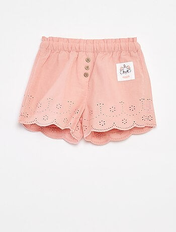 Short van katoenen voile met broderie anglaise 'Disney'
