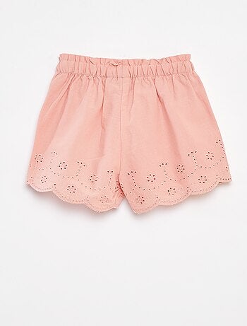 Short van katoenen voile met broderie anglaise 'Disney'