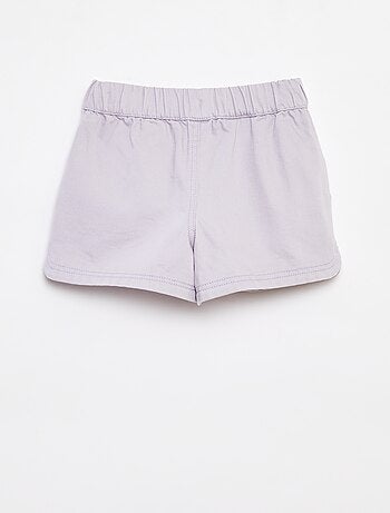 Short van keperstof met elastische tailleband