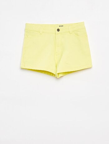 Short van keperstof met verstelbare taille